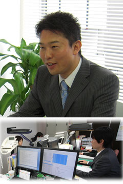 代表者及び事務所風景
